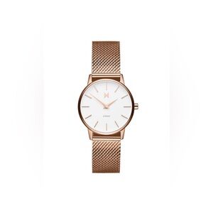 MVMT Women’s Avenue Rose Gold Watch with Interchangeable Pink Leather Band 27MM